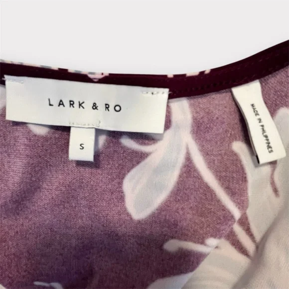 Purple and Blue Floral Wrap Dress - Picture 8 of 10